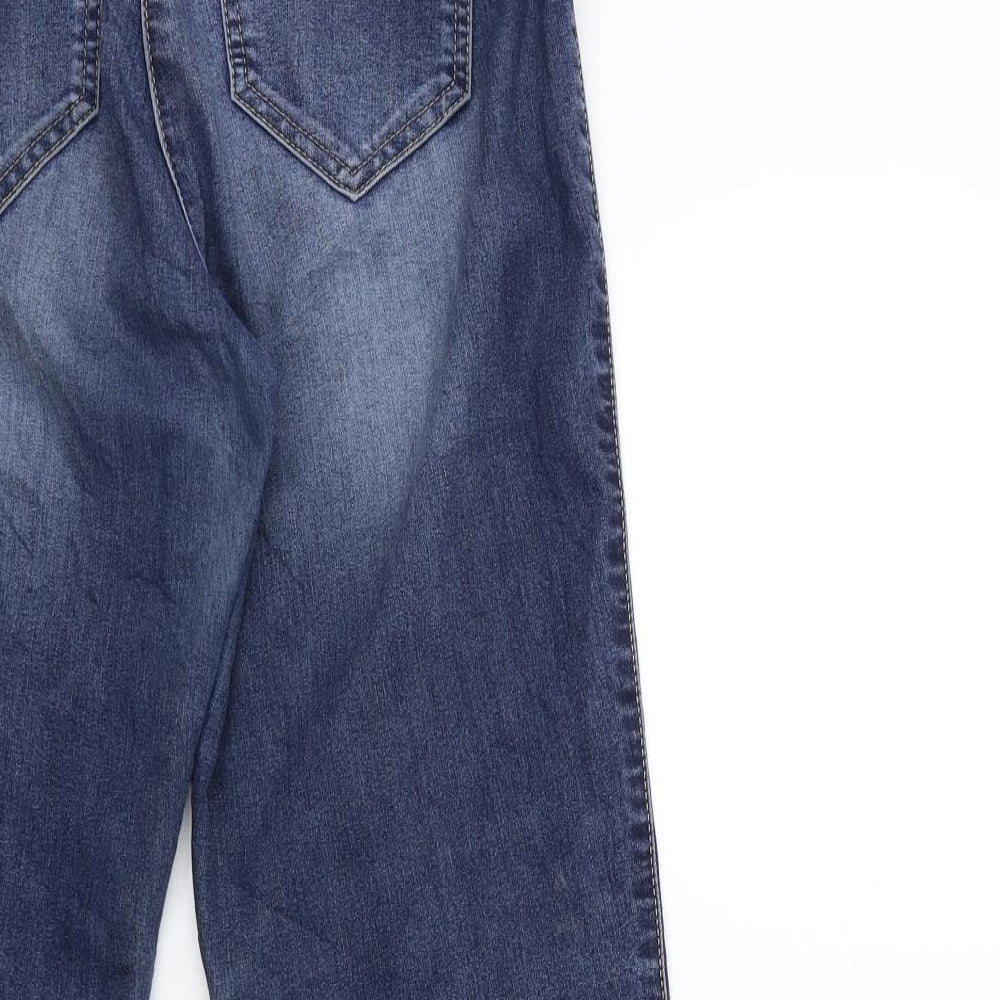 Rock Jeans Womens Blue  Denim Skinny Jeans Size L L27 in