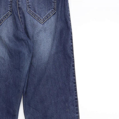 Rock Jeans Womens Blue  Denim Skinny Jeans Size L L27 in
