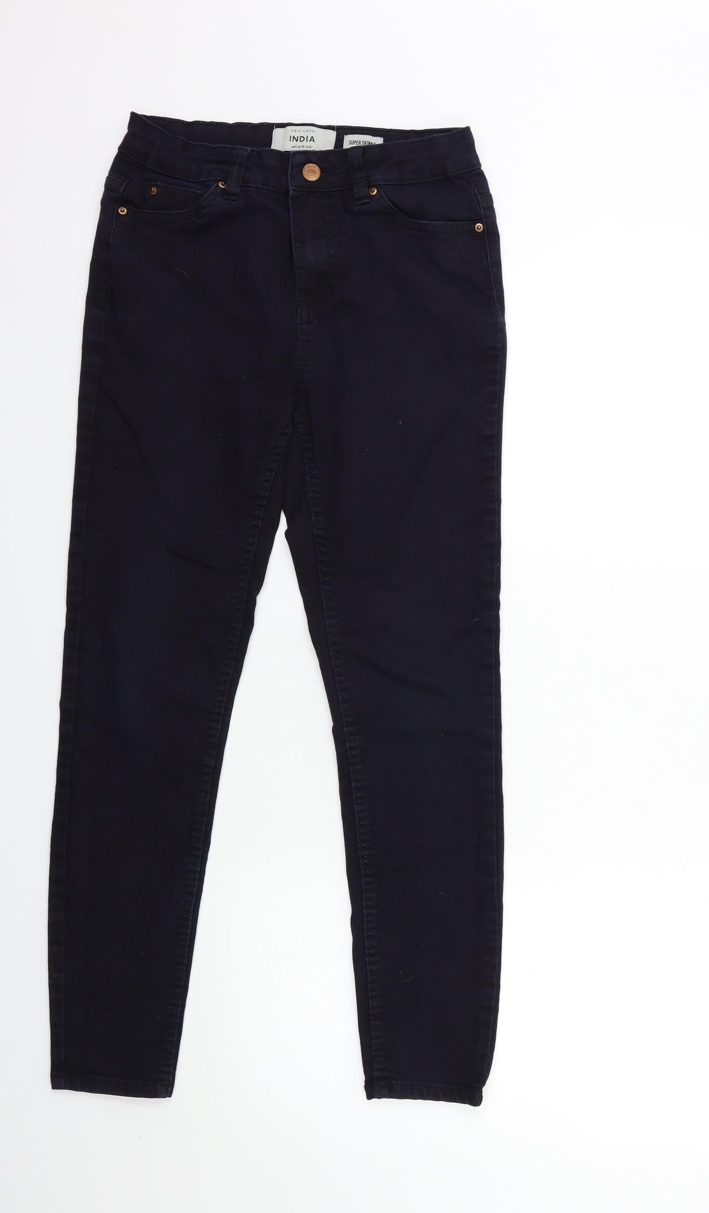 New Look Womens Blue  Denim Skinny Jeans Size 8 L27 in