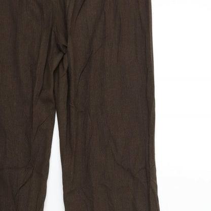 Autonomy Womens Brown   Trousers  Size 14 L31 in