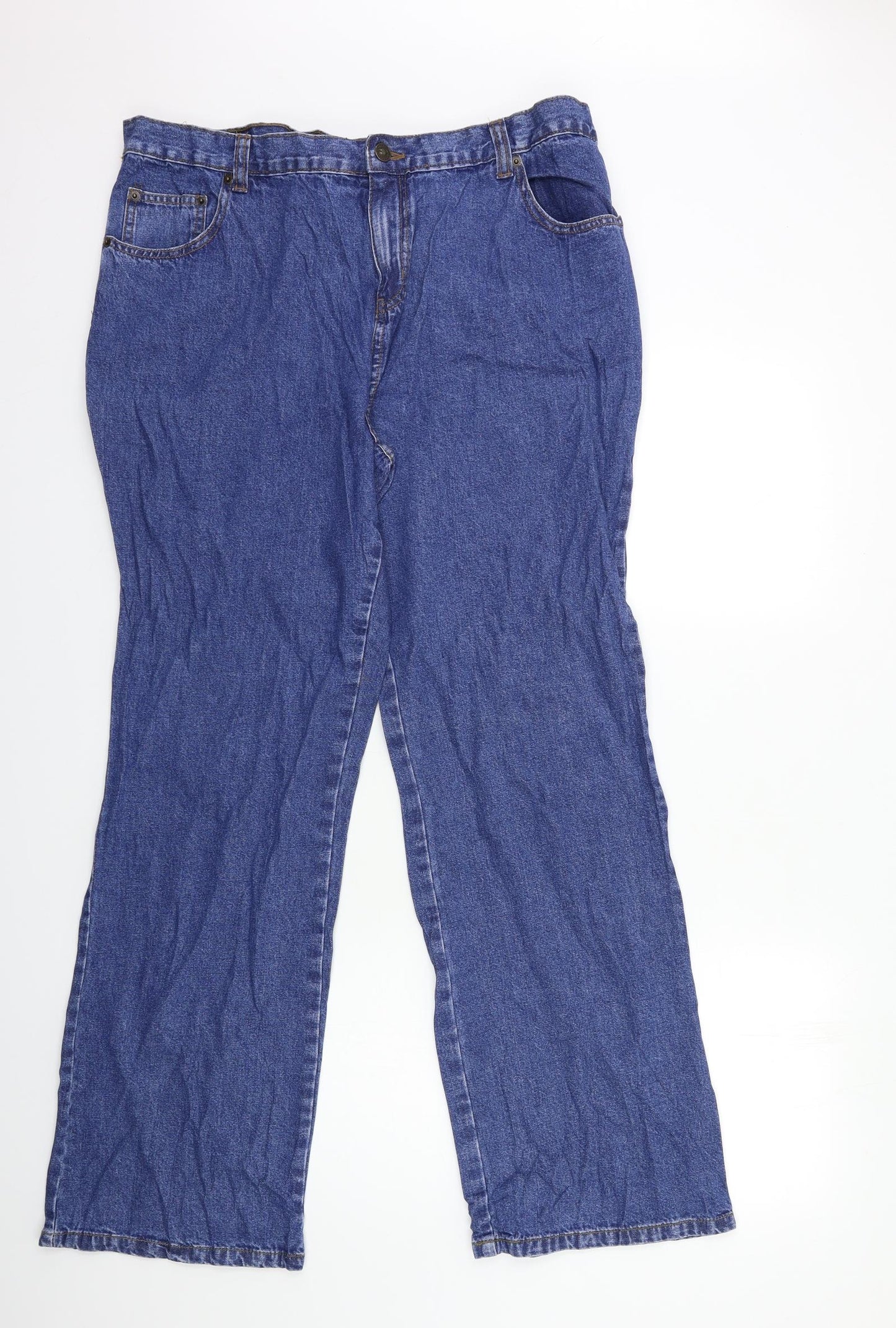 Womens UK Size 18 Preworn Regular Fit Snow Pants Blue Trousers