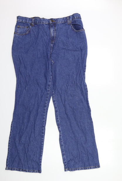 Womens UK Size 18 Preworn Regular Fit Snow Pants Blue Trousers