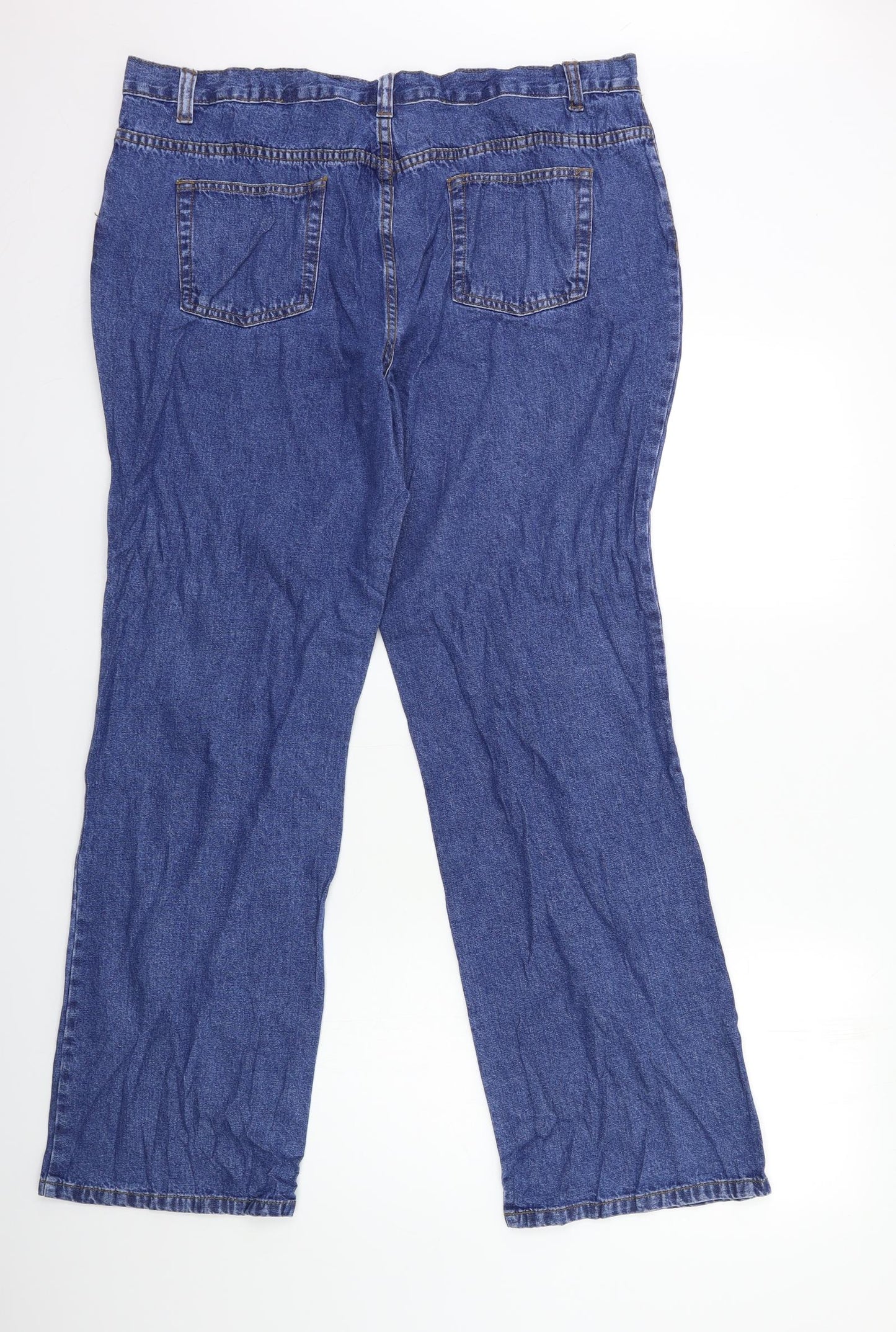 Womens UK Size 18 Preworn Regular Fit Snow Pants Blue Trousers