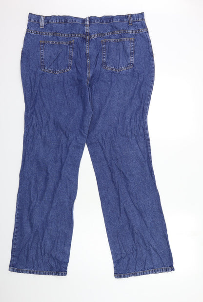 Womens UK Size 18 Preworn Regular Fit Snow Pants Blue Trousers