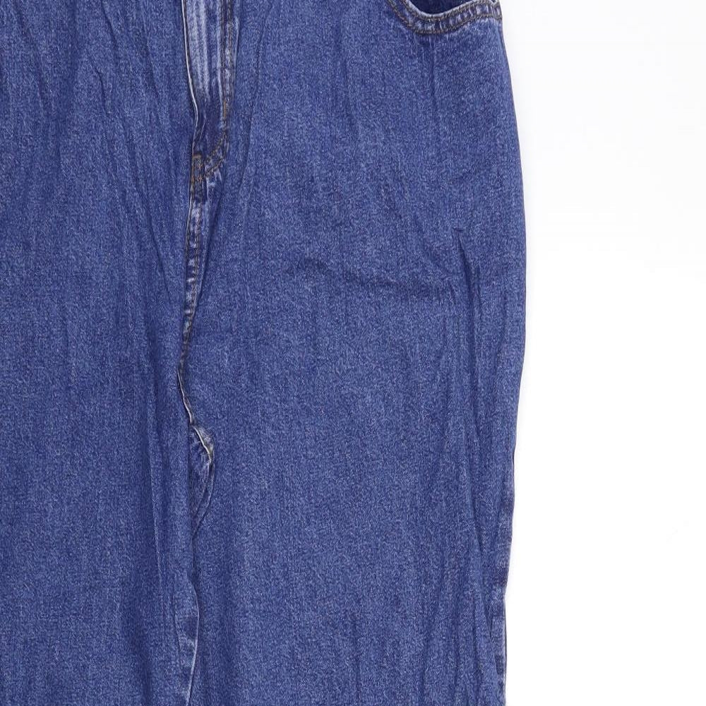 Womens UK Size 18 Preworn Regular Fit Snow Pants Blue Trousers