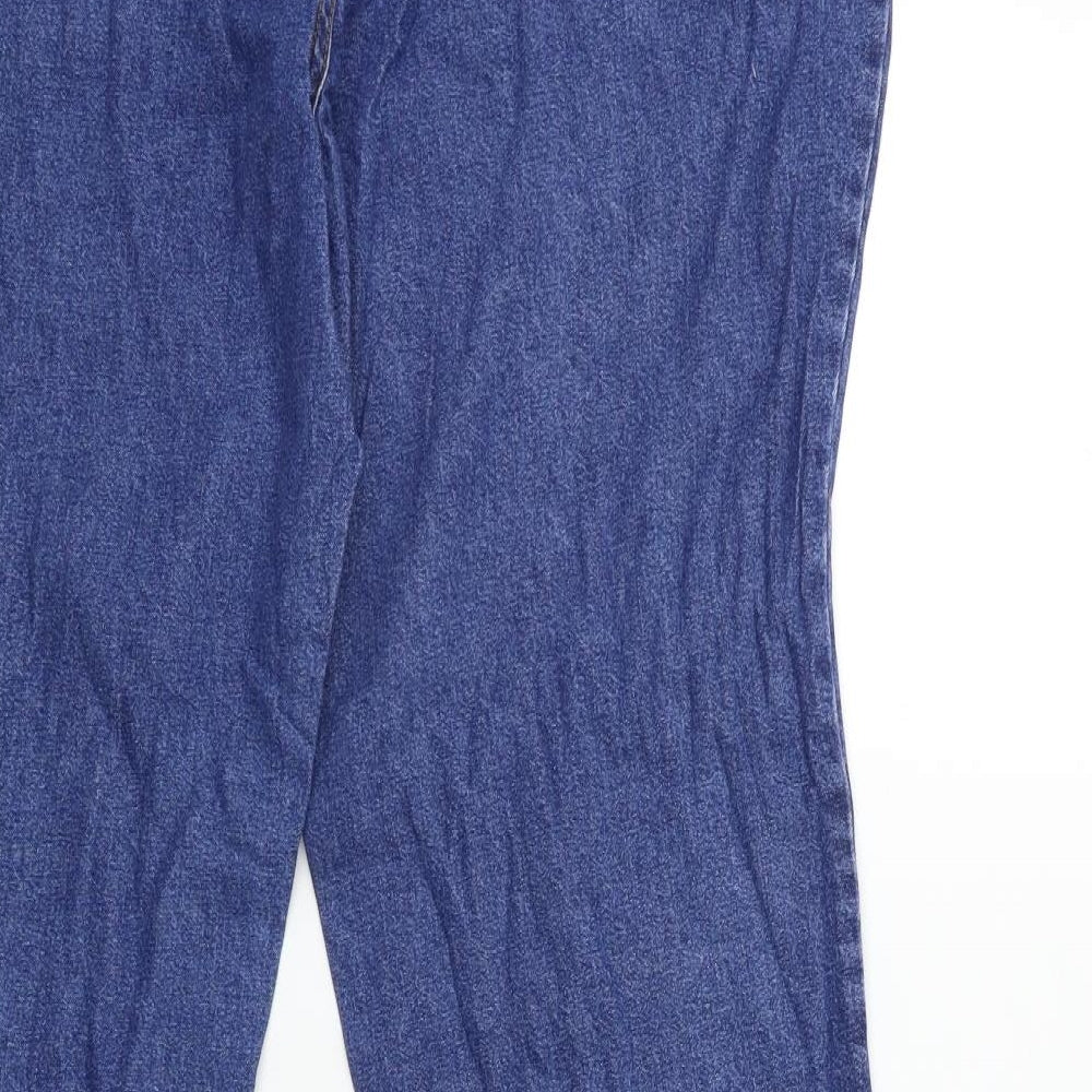 Womens UK Size 18 Preworn Regular Fit Snow Pants Blue Trousers