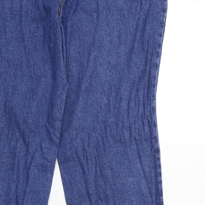 Womens UK Size 18 Preworn Regular Fit Snow Pants Blue Trousers