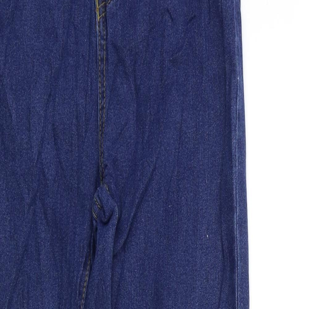 Boohoo Womens Blue  Denim Skinny Jeans Size 6 L28 in