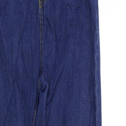 Boohoo Womens Blue  Denim Skinny Jeans Size 6 L28 in