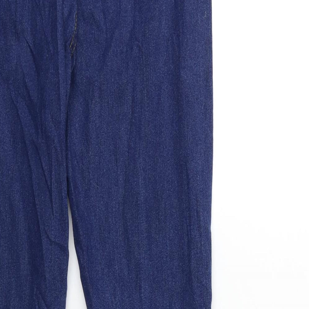 Boohoo Womens Blue  Denim Skinny Jeans Size 6 L28 in