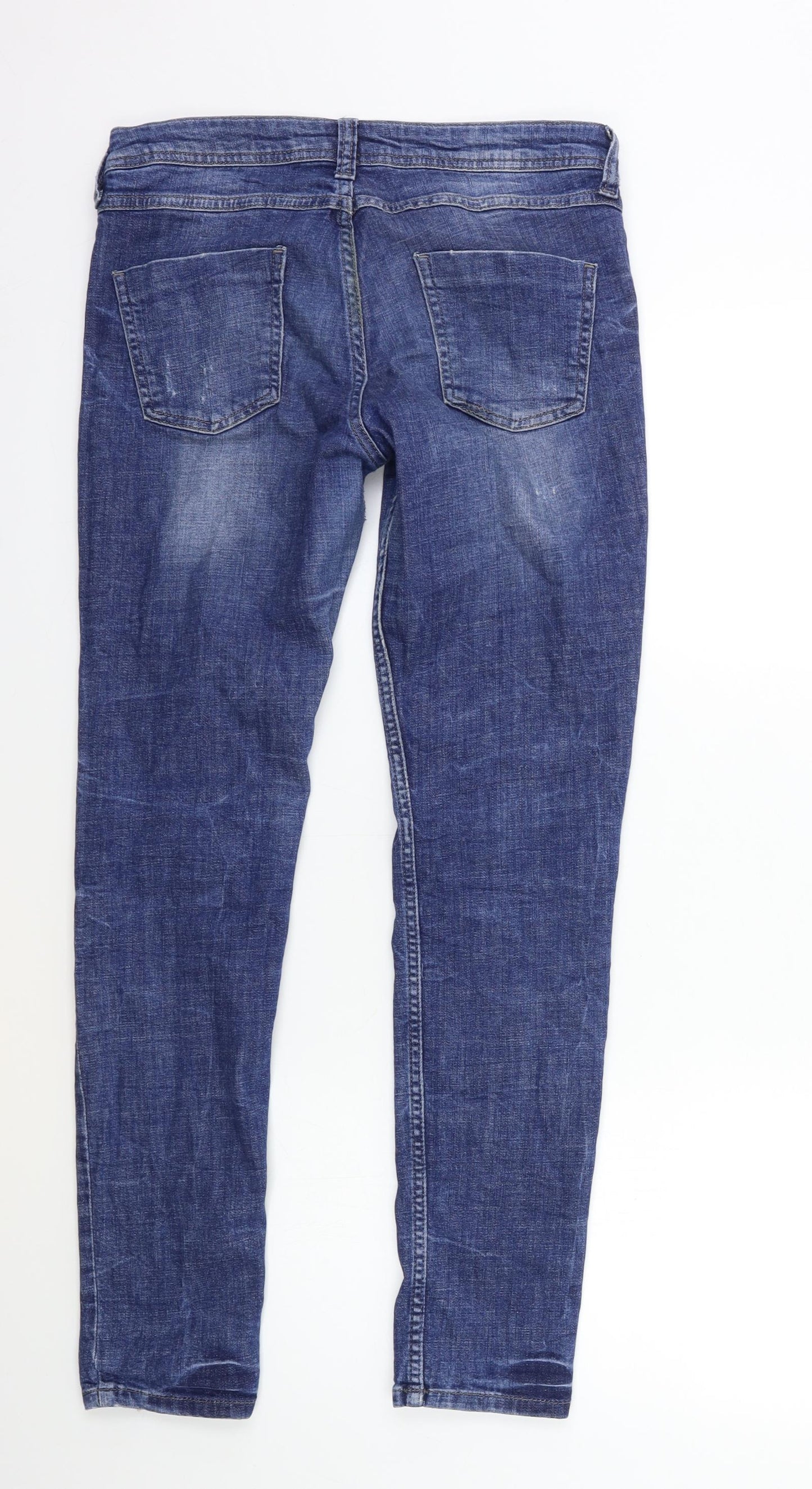 Womens UK Size 30 in Marks and Spencer Regular Fit Skinny Blue Jeans