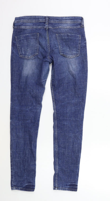 Womens UK Size 30 in Marks and Spencer Regular Fit Skinny Blue Jeans