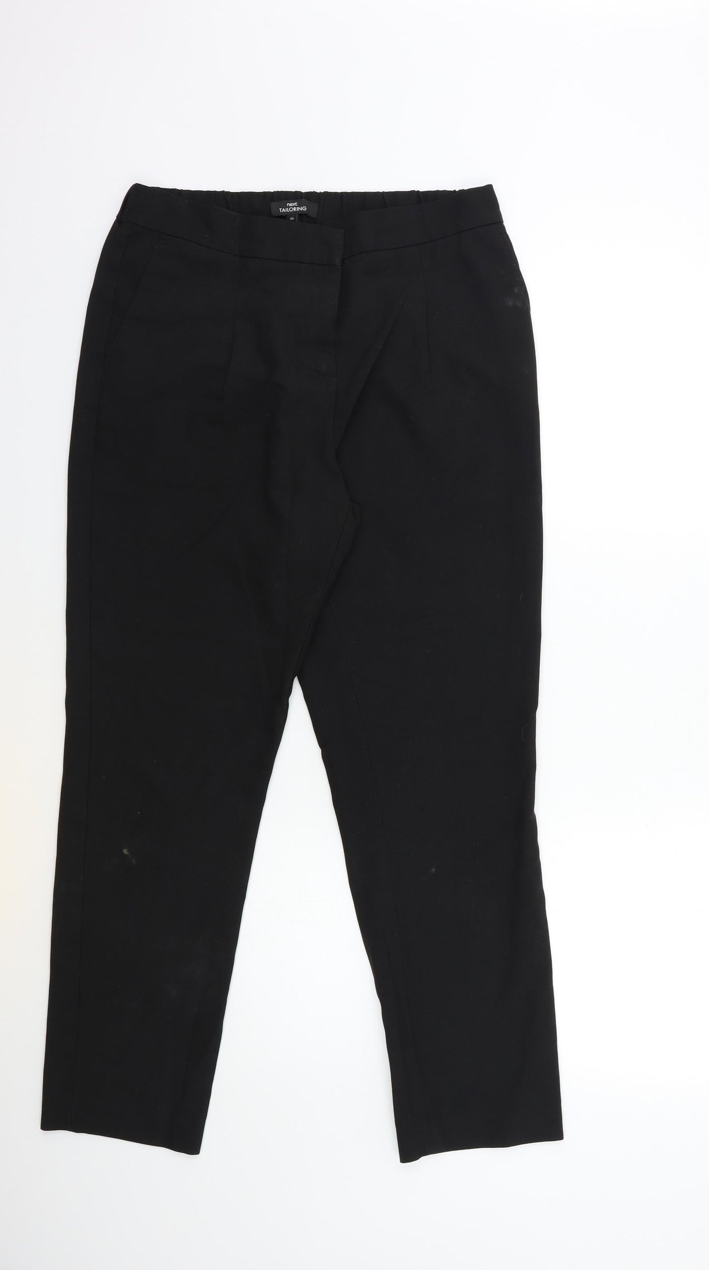 Womens UK Size 10 NEXT Regular Fit  Black Trousers