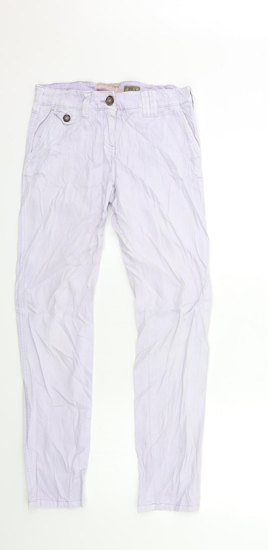 NEXT Womens Purple  Denim Tapered Jeans Size 6 L29 in