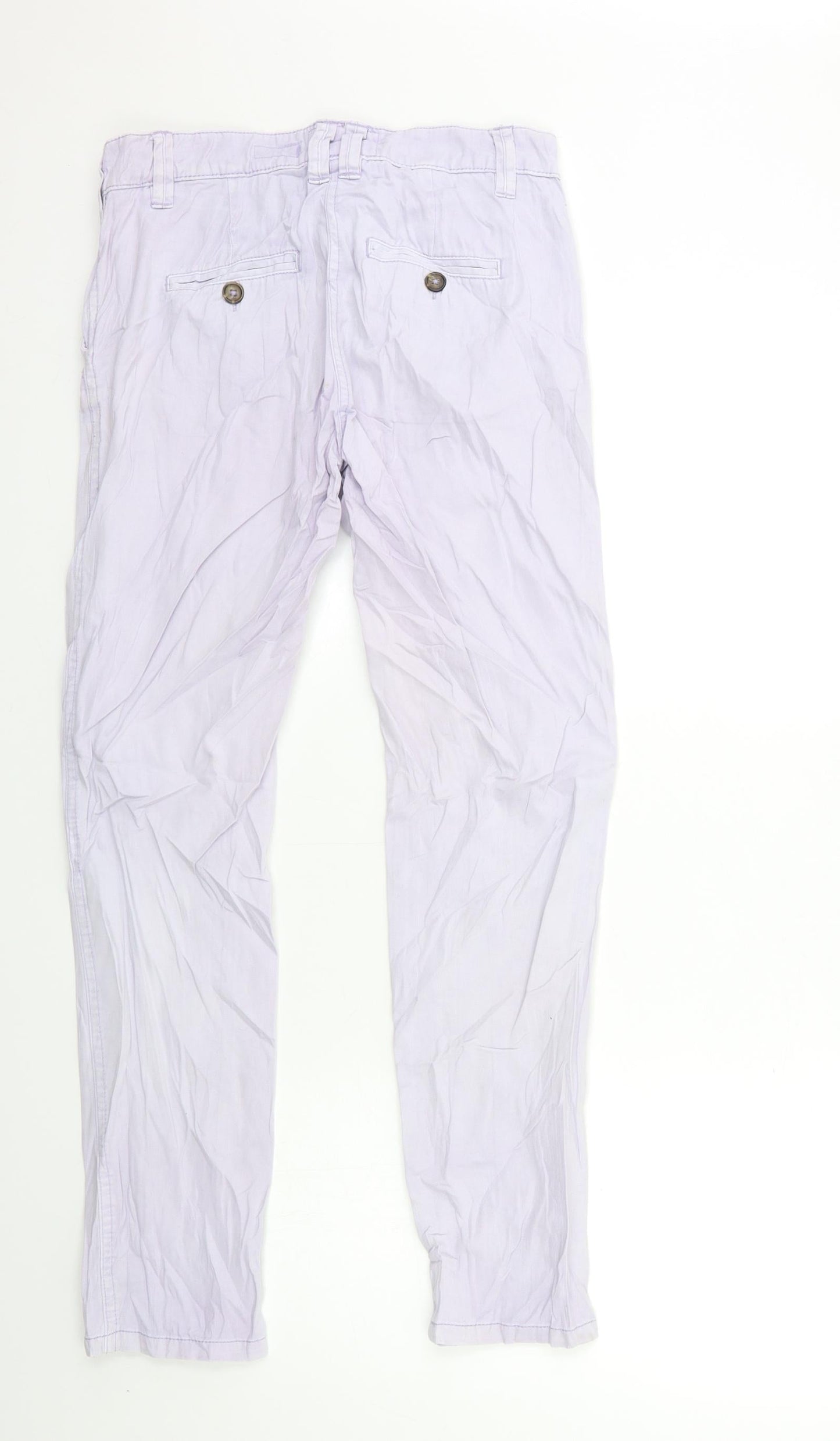 NEXT Womens Purple  Denim Tapered Jeans Size 6 L29 in