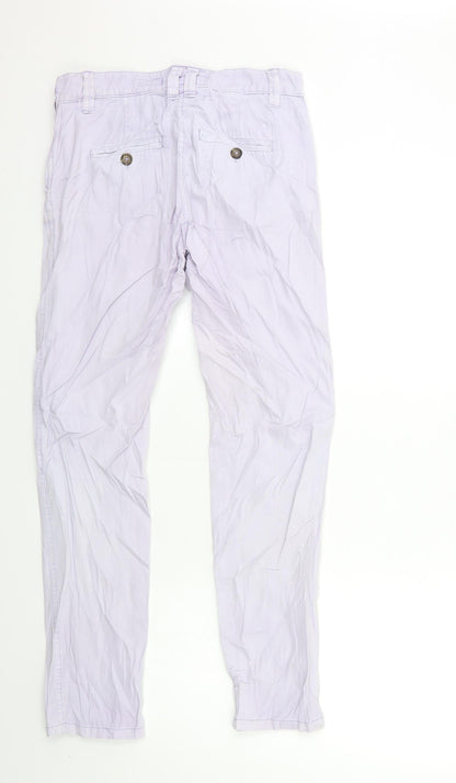 NEXT Womens Purple  Denim Tapered Jeans Size 6 L29 in