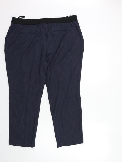 Bonmarché Womens Blue   Trousers  Size 18 L25 in