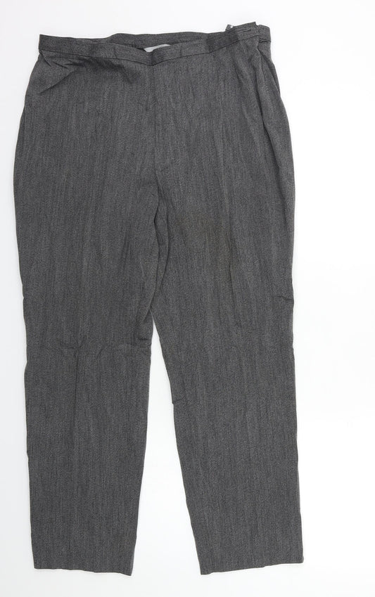 Womens UK Size 18 Marks and Spencer Regular Fit  Grey Trousers