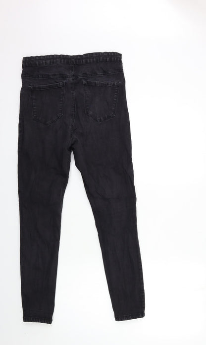 Denim & Co. Womens Black  Denim Skinny Jeans Size 16 L27 in