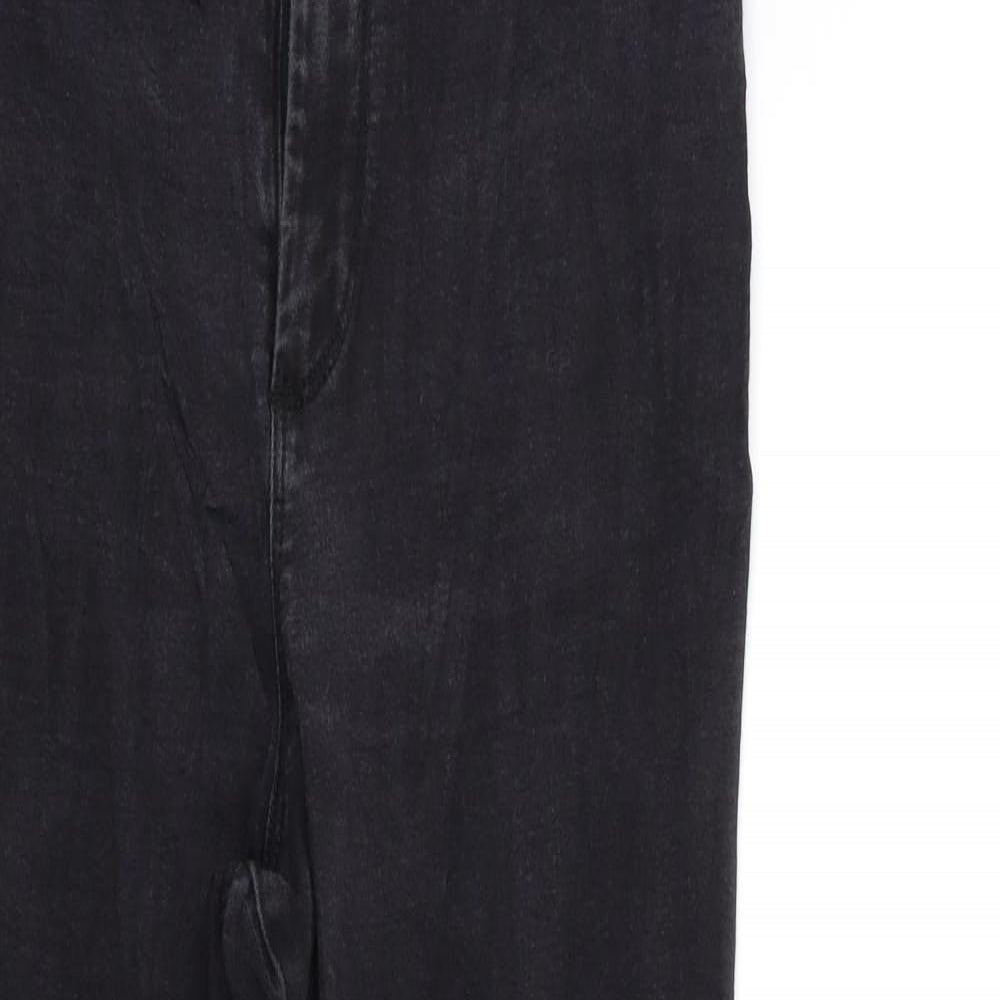 Denim & Co. Womens Black  Denim Skinny Jeans Size 16 L27 in