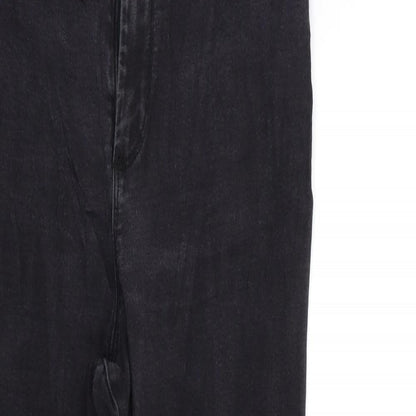 Denim & Co. Womens Black  Denim Skinny Jeans Size 16 L27 in