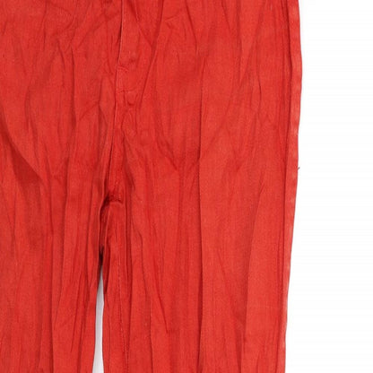 Womens UK Size 26 in Preworn Regular Fit Skinny Red Jeans