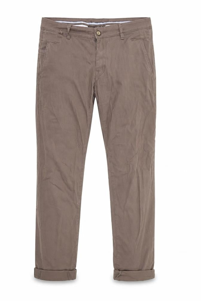 Mens UK Size 30 in Forecast Regular Fit Chino Brown Trousers