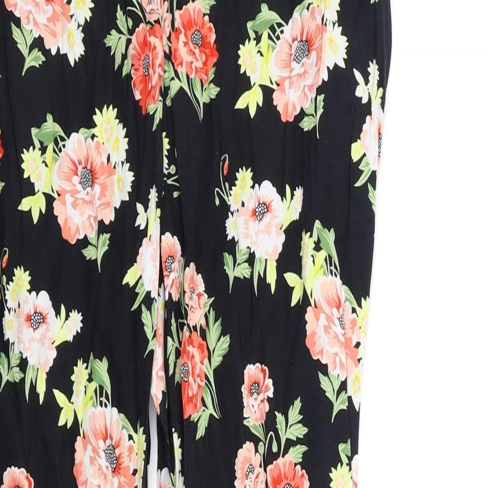 Womens UK Size 10 Peacocks Regular Fit  Black Trousers