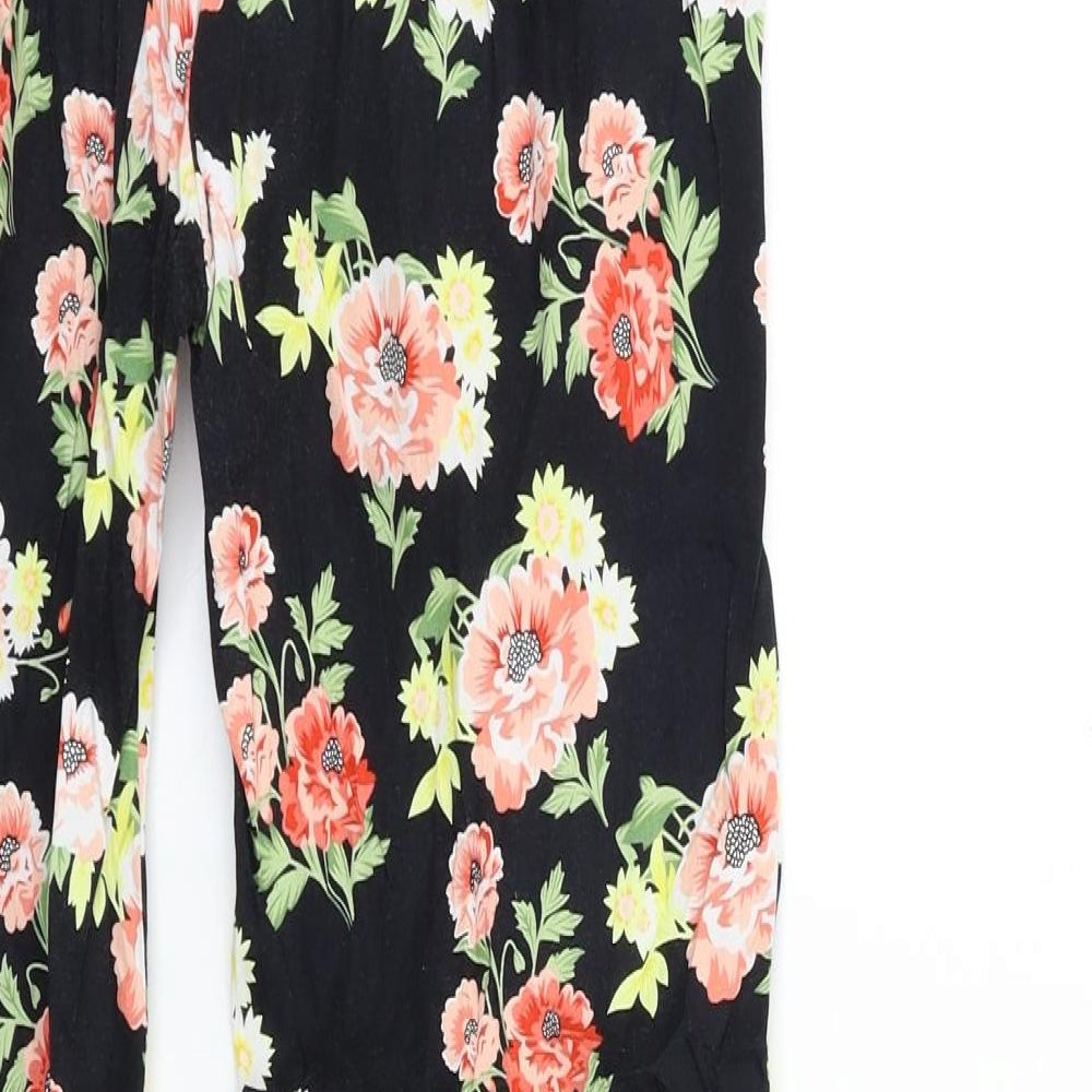 Womens UK Size 10 Peacocks Regular Fit  Black Trousers