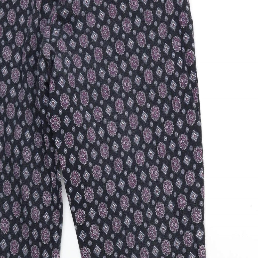 Womens UK Size 8 River Island Regular Fit  Black Trousers