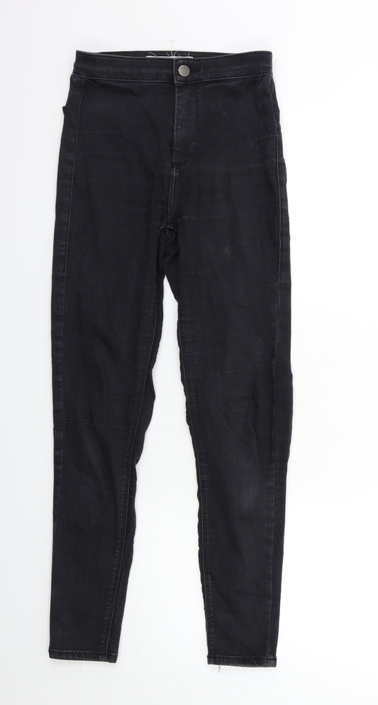 Topshop Womens Black  Denim Skinny Jeans Size 26 in L30 in