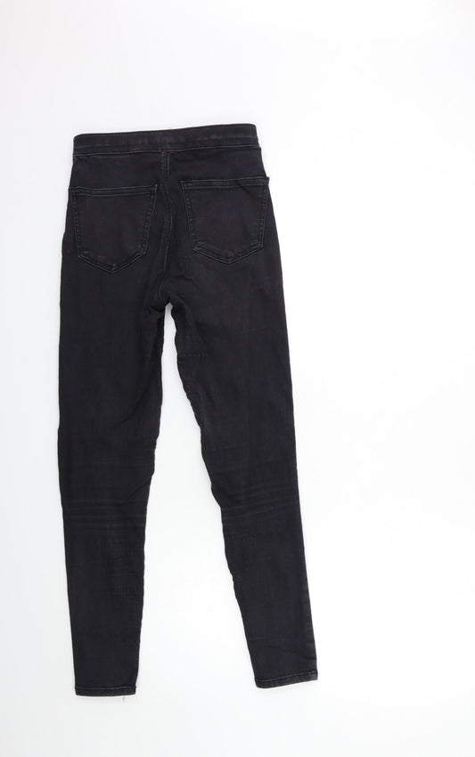 Topshop Womens Black  Denim Skinny Jeans Size 26 in L30 in
