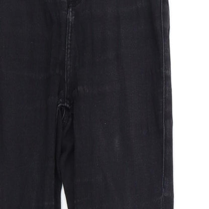 Topshop Womens Black  Denim Skinny Jeans Size 26 in L30 in