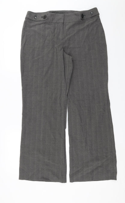 Womens UK Size 14 Marks and Spencer Regular Fit  Grey Trousers