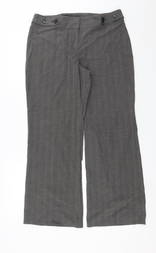 Womens UK Size 14 Marks and Spencer Regular Fit  Grey Trousers