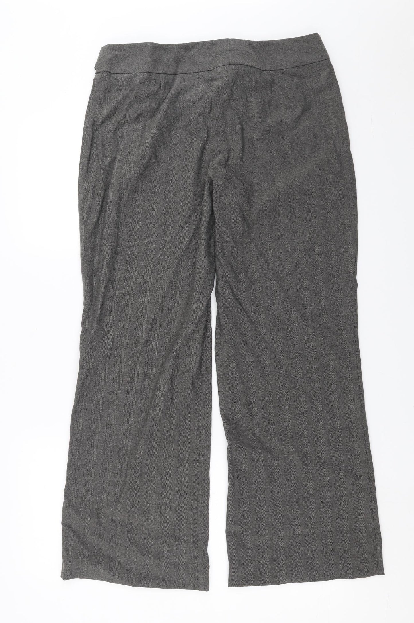 Womens UK Size 14 Marks and Spencer Regular Fit  Grey Trousers