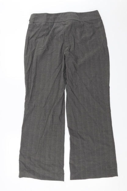 Womens UK Size 14 Marks and Spencer Regular Fit  Grey Trousers