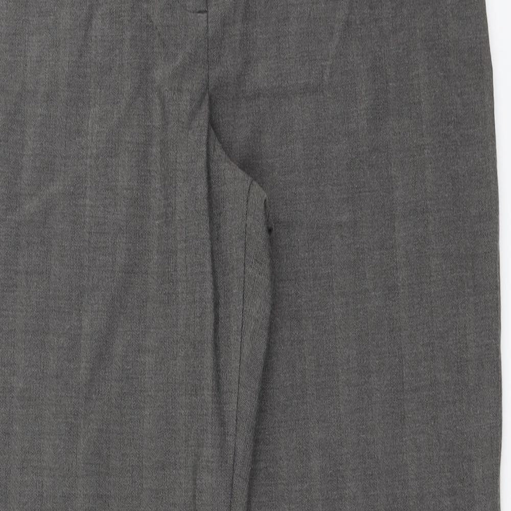 Womens UK Size 14 Marks and Spencer Regular Fit  Grey Trousers