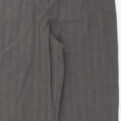 Womens UK Size 14 Marks and Spencer Regular Fit  Grey Trousers