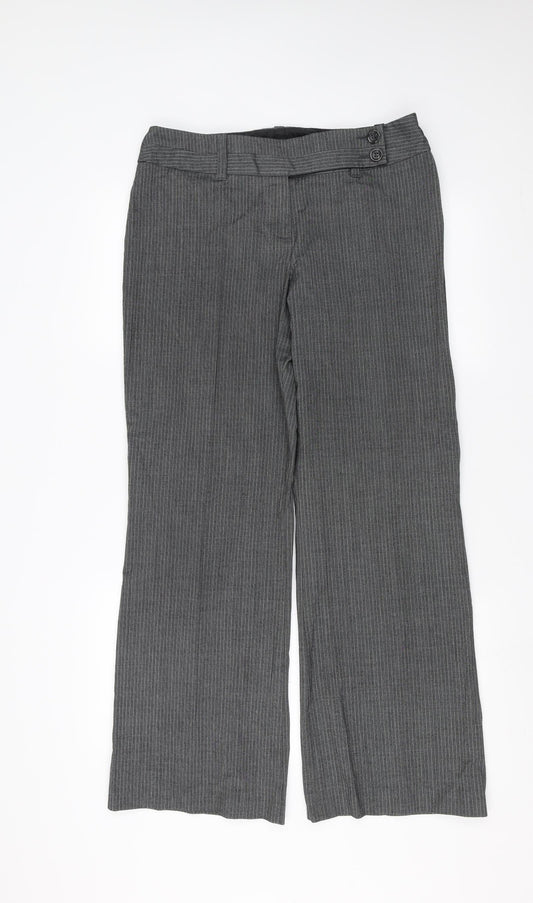 Womens UK Size 14 Marks and Spencer Regular Fit  Grey Trousers