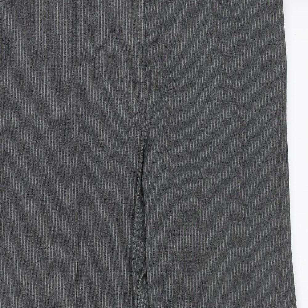 Womens UK Size 14 Marks and Spencer Regular Fit  Grey Trousers