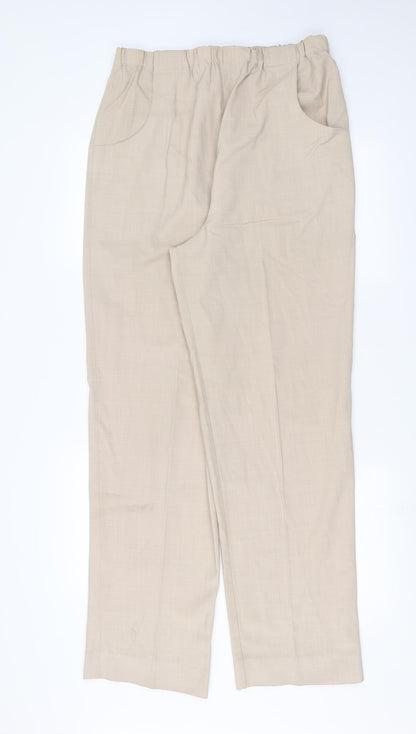 Womens UK Size 32 in Preworn Regular Fit  Beige Trousers