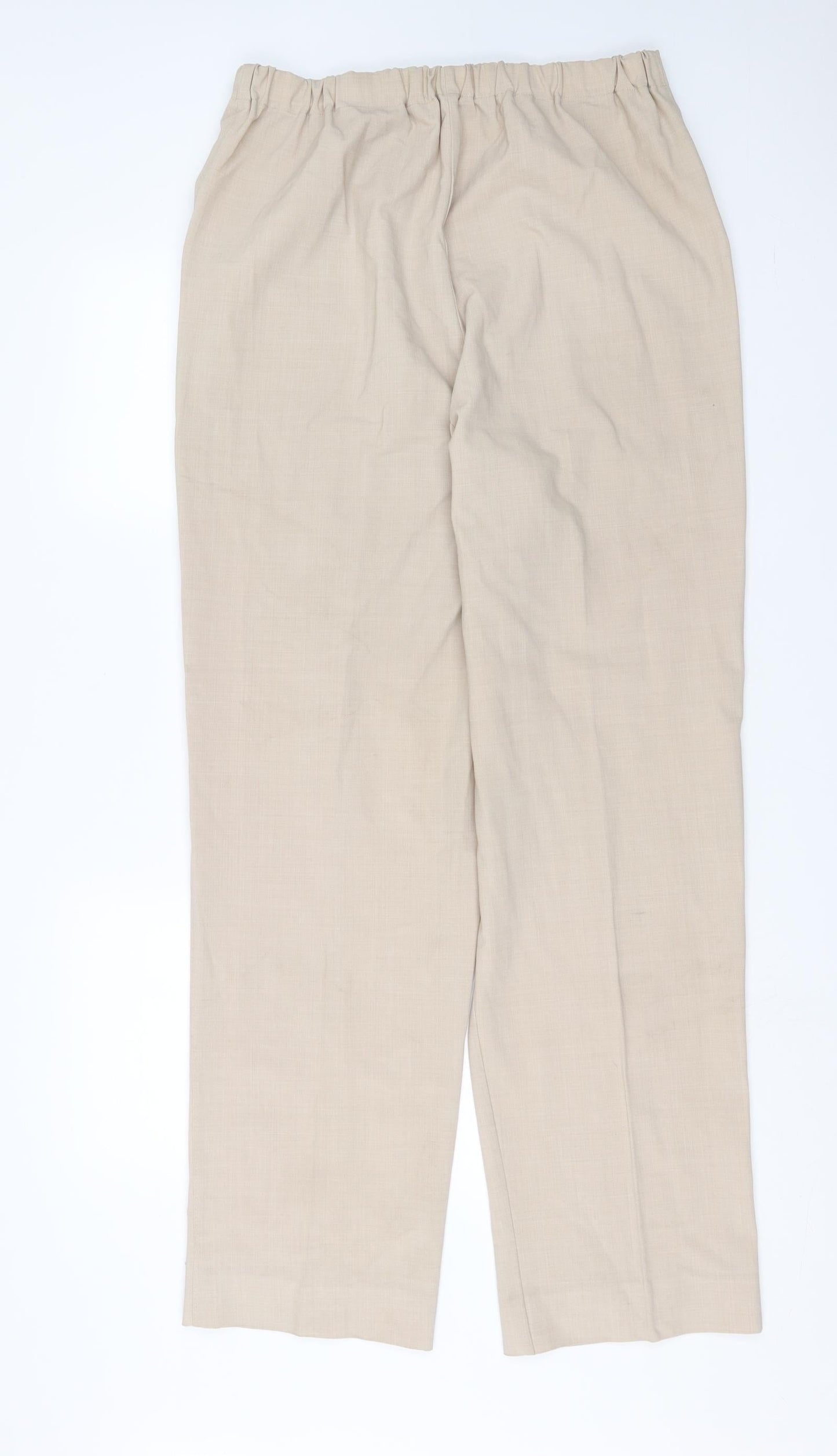 Womens UK Size 32 in Preworn Regular Fit  Beige Trousers