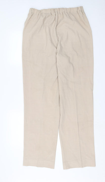 Womens UK Size 32 in Preworn Regular Fit  Beige Trousers