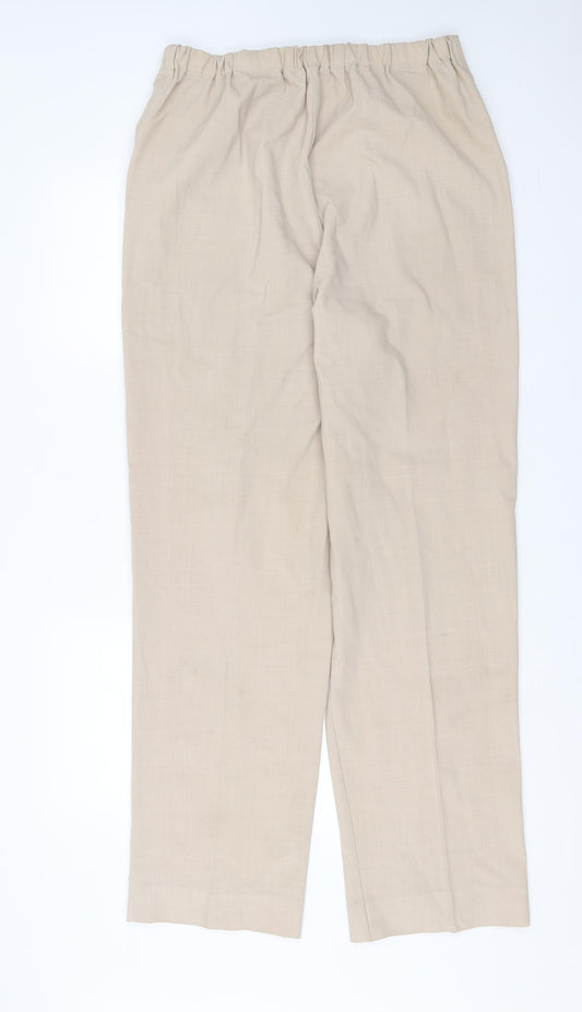 Womens UK Size 32 in Preworn Regular Fit  Beige Trousers