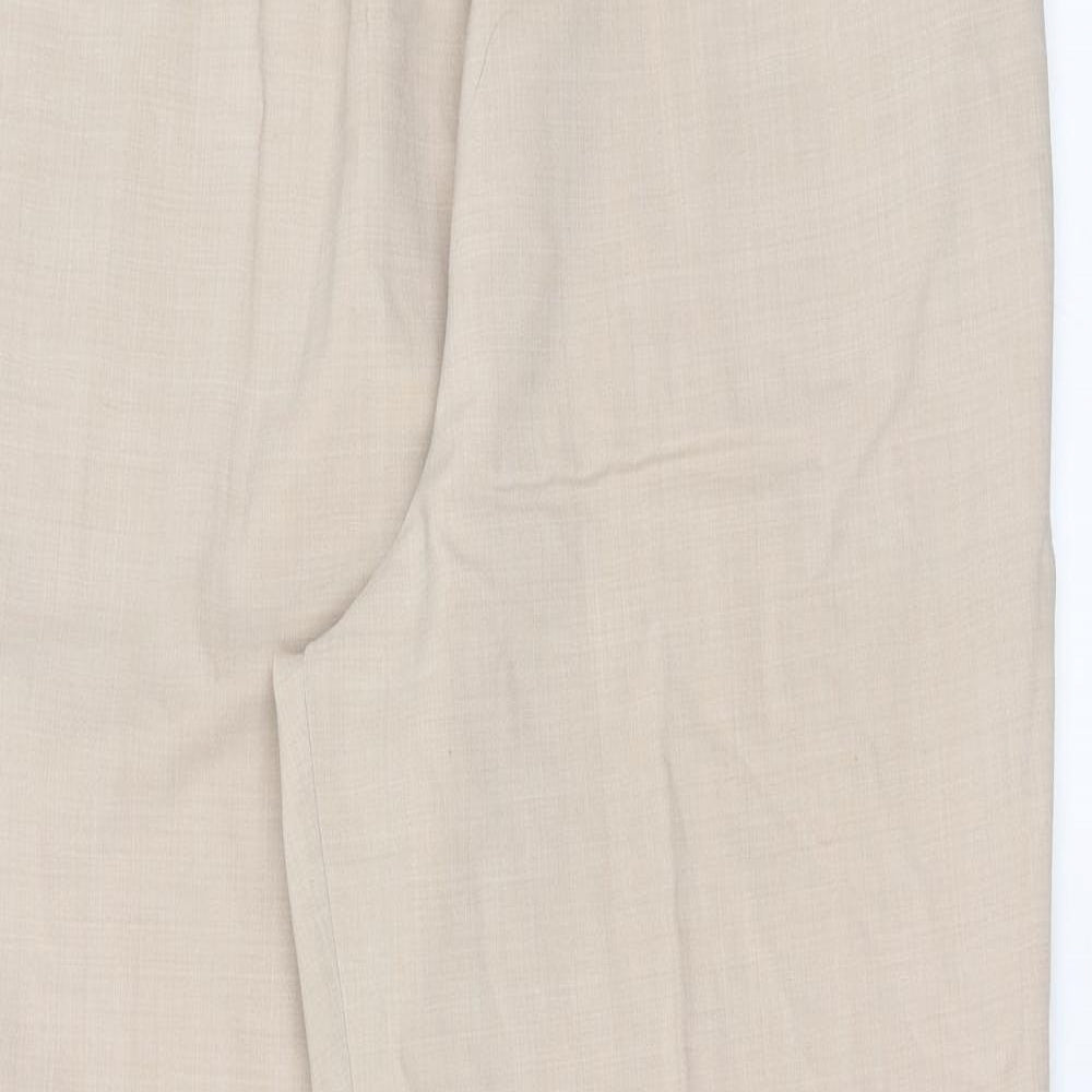Womens UK Size 32 in Preworn Regular Fit  Beige Trousers
