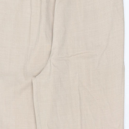 Womens UK Size 32 in Preworn Regular Fit  Beige Trousers