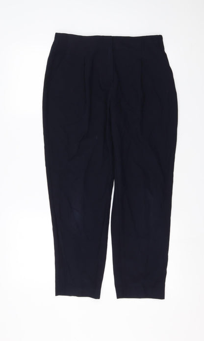 Womens UK Size 10 Marks and Spencer Regular Fit  Blue Trousers
