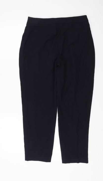 Womens UK Size 10 Marks and Spencer Regular Fit  Blue Trousers