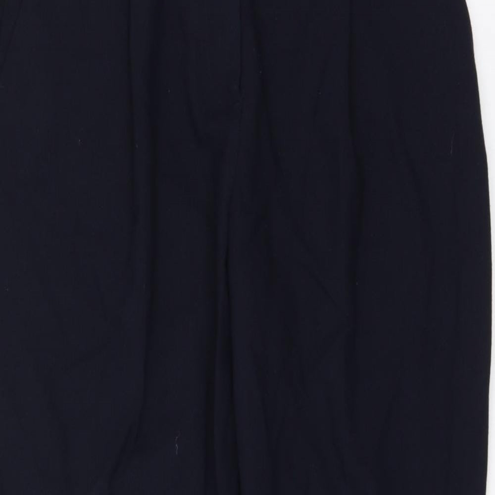 Womens UK Size 10 Marks and Spencer Regular Fit  Blue Trousers